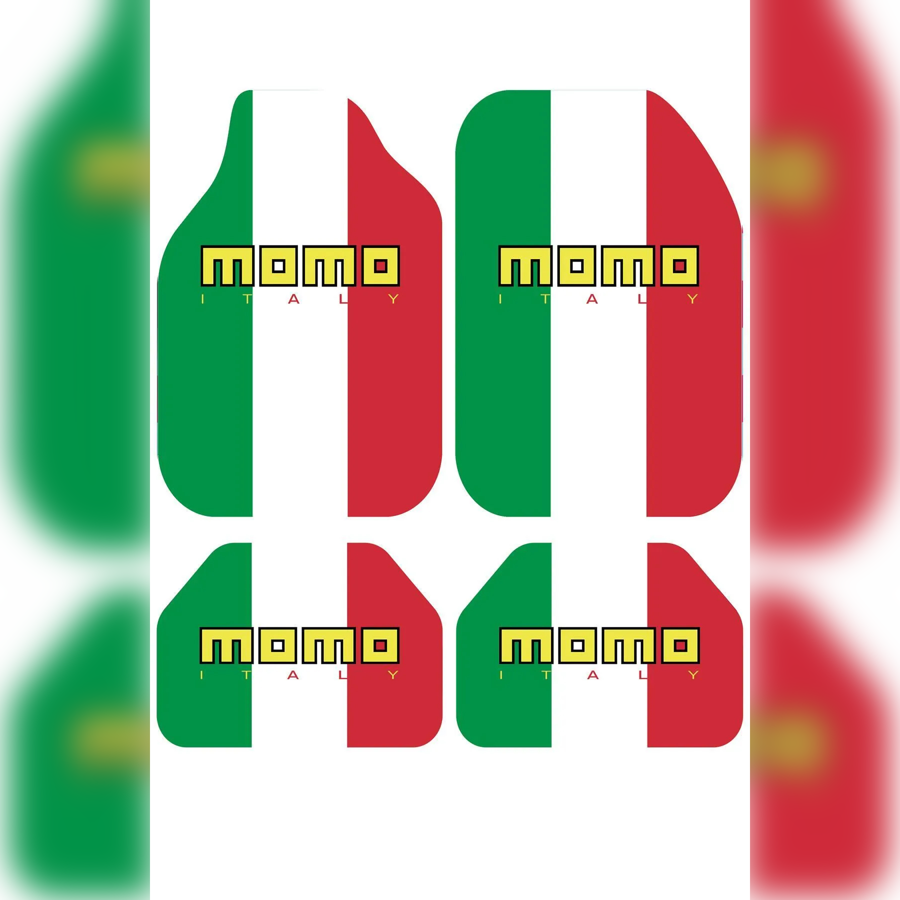 ITALIA STYLE İtalya Temalı Kişiye Özel Tasarım Universal Premium Araç İçi Oto Paspası 4'lü Set– Tüm Araç Modellerine Uyumlu-Kaymaz DOT Taban