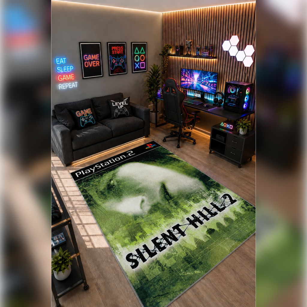 Gamer Collection Kişiye Özel Üretim Dekoratif Kaymaz Taban Oyun Odası Halısı – Dijital Baskı Yıkanabilir – Farklı Ölçü Seçenekleri