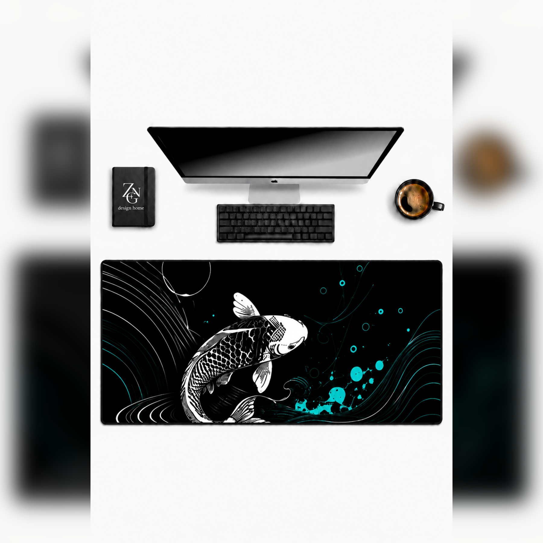 Zen Fusion Collection 80x40 cm Büyük Boy Gaming Mousepad Kaymaz Taban Deskmat
