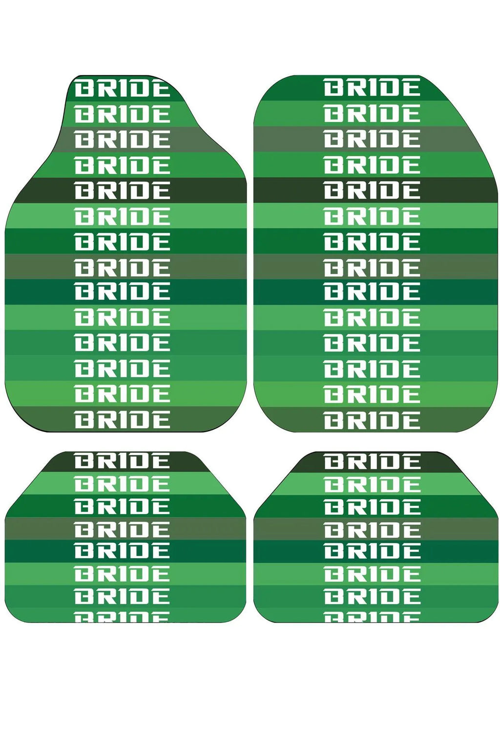 BRIDE Temalı Universal Premium Araç İçi Oto Paspası 4'lü Set – Tüm Araç Modellerine Uygun – Kaymaz DOT Taban