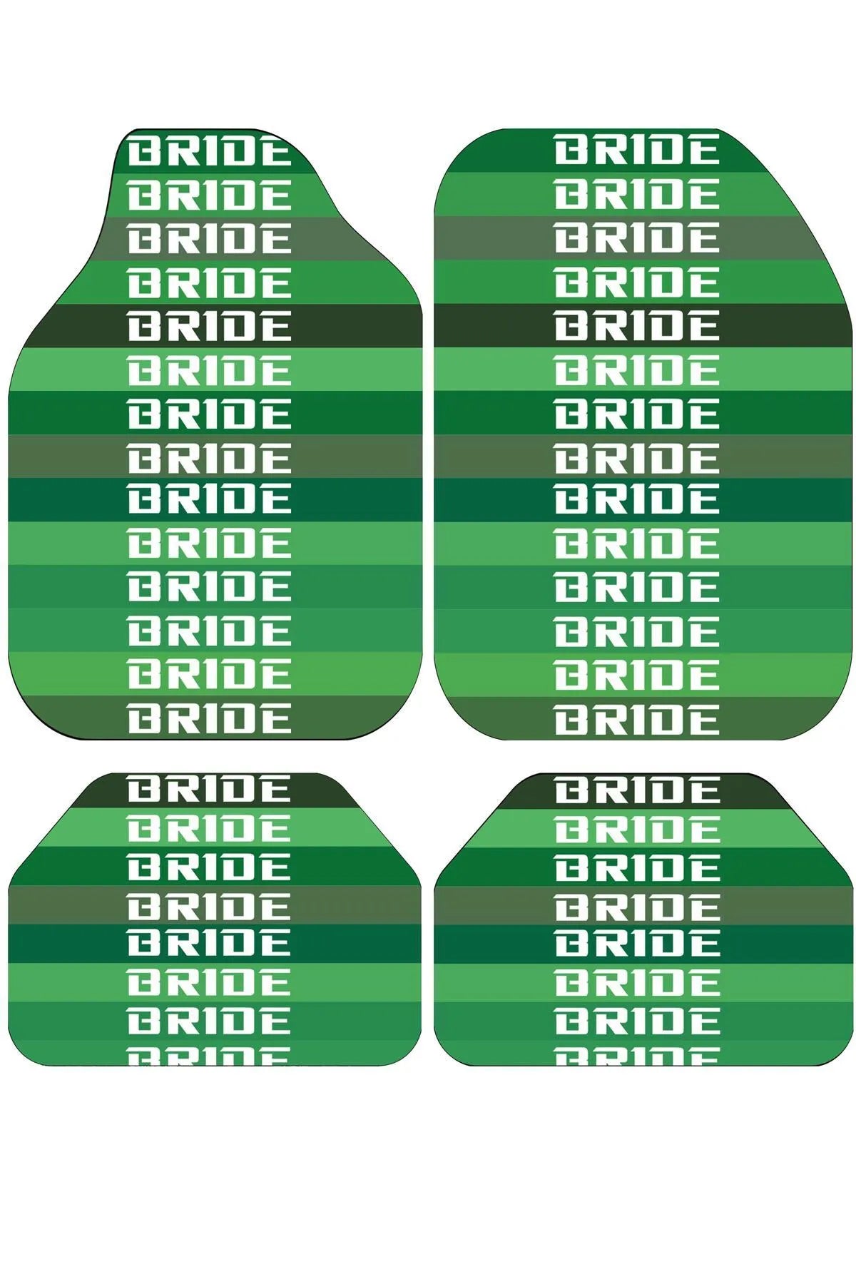 BRIDE Temalı Universal Premium Araç İçi Oto Paspası 4'lü Set – Tüm Araç Modellerine Uygun – Kaymaz DOT Taban