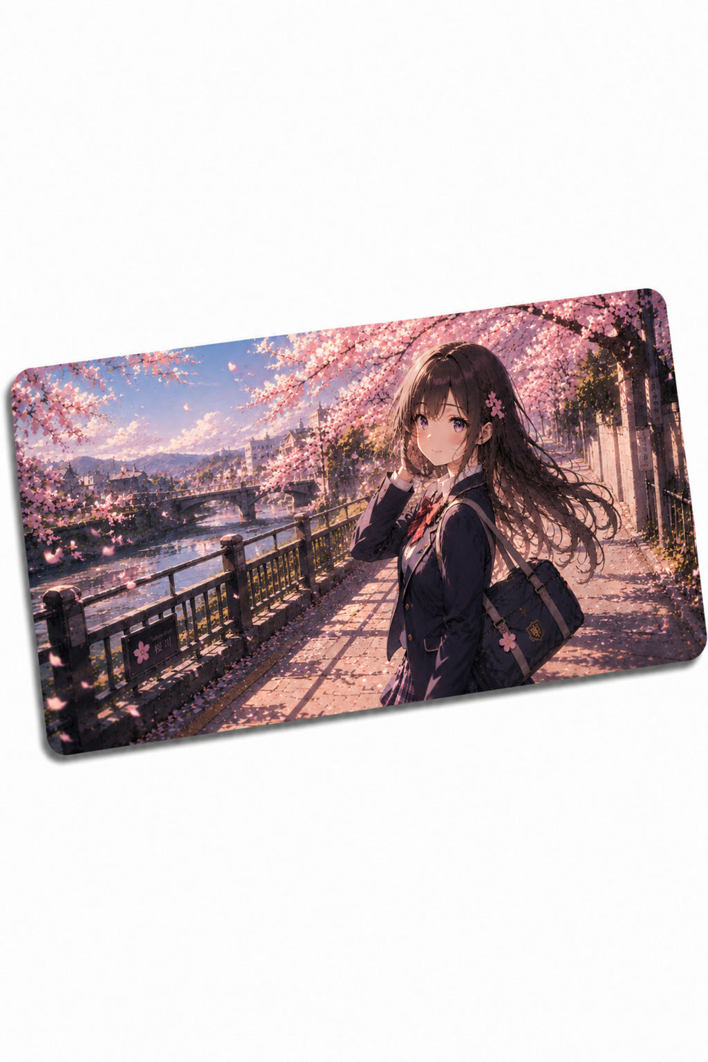 Anime scholl-cafe Collection 80x40 cm Büyük Boy Gaming Mousepad Kaymaz Taban Deskmat