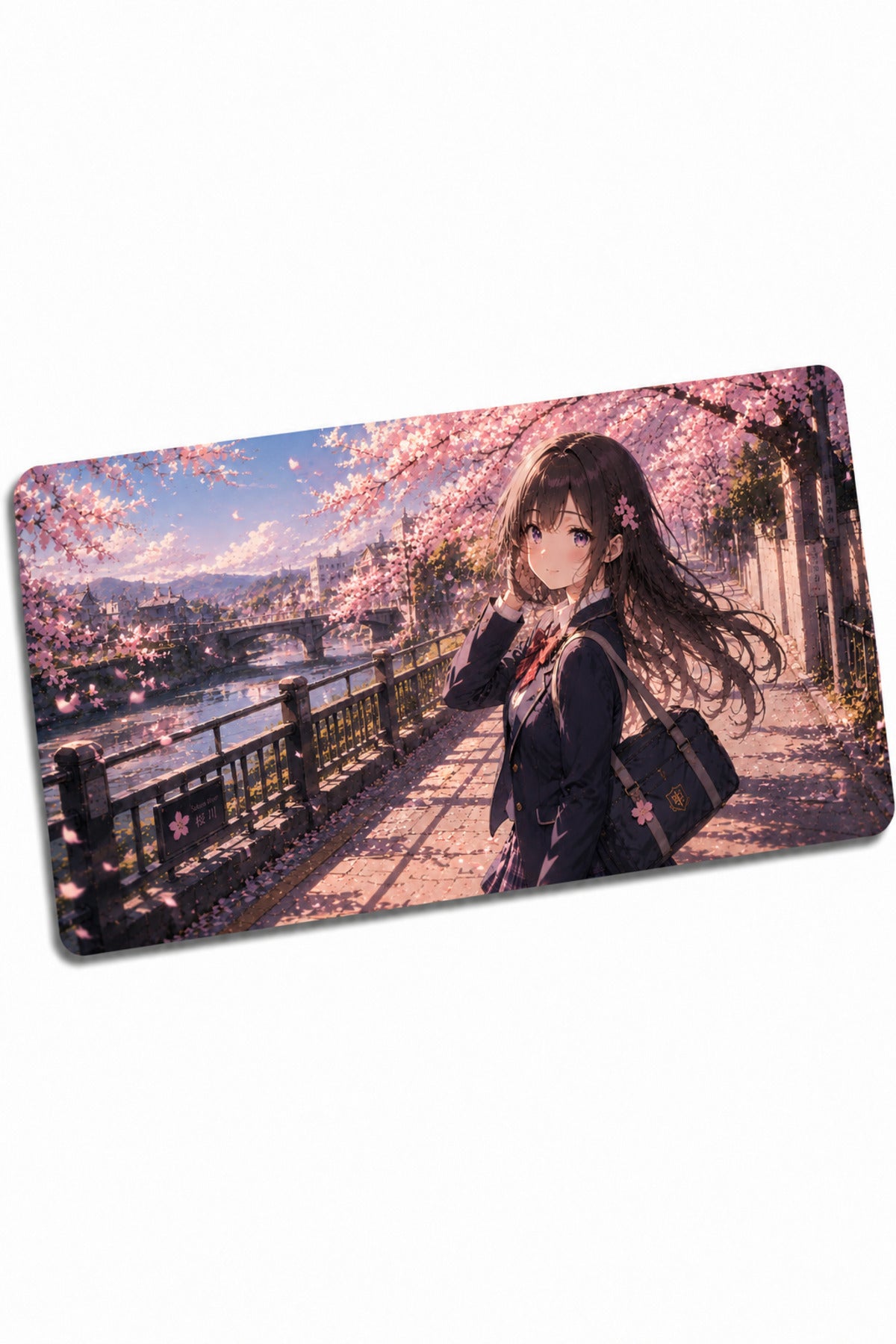 Anime scholl-cafe Collection 80x40 cm Büyük Boy Gaming Mousepad Kaymaz Taban Deskmat