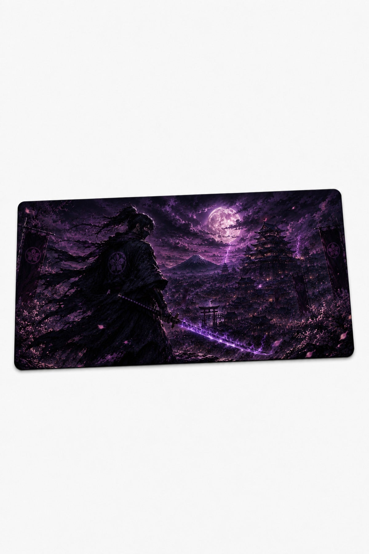 Anime Samurai-Ninja Collection 80x40 cm Büyük Boy Gaming Mousepad Kaymaz Taban Deskmat