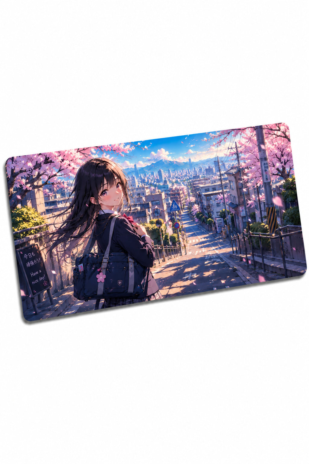 Anime scholl-cafe Collection 80x40 cm Büyük Boy Gaming Mousepad Kaymaz Taban Deskmat