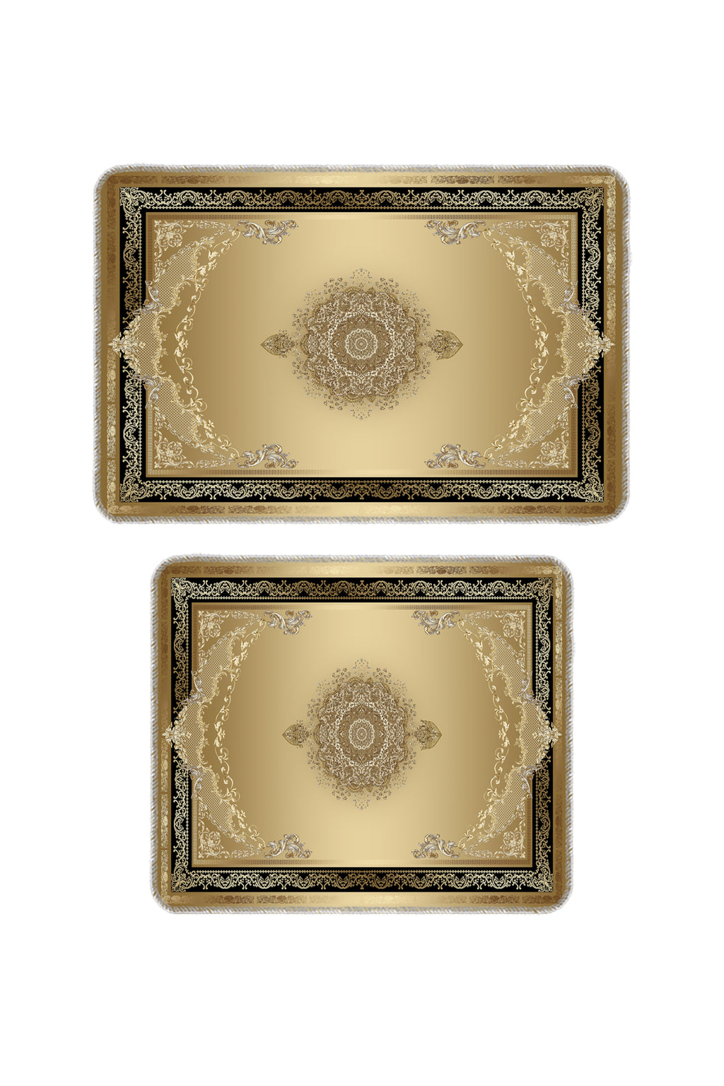 Banyo Paspası 2'li Set Kaymaz Tabanlı ve Yıkanabilir 60x90 Cm - 50x60 Cm