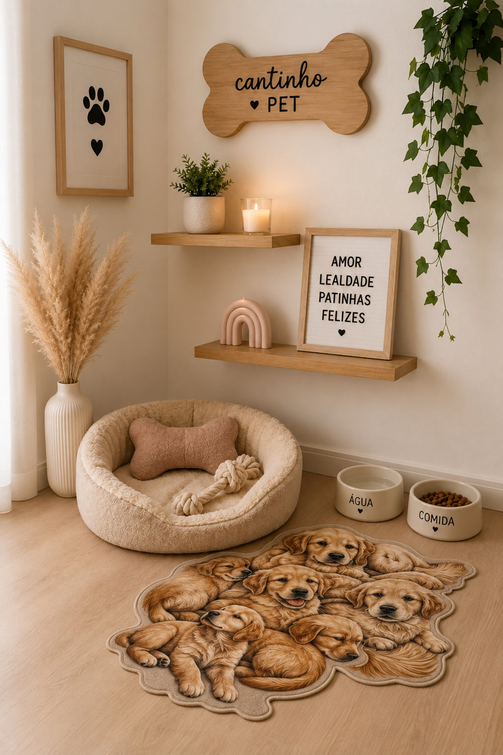 Dijital Baskılı Kaymaz Taban Yıkanabilir Renkli Kedili asimetrik kesim evcil hayvan mama paspası 60x90cm