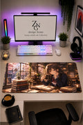 Anime scholl-cafe Collection 80x40 cm Büyük Boy Gaming Mousepad Kaymaz Taban Deskmat