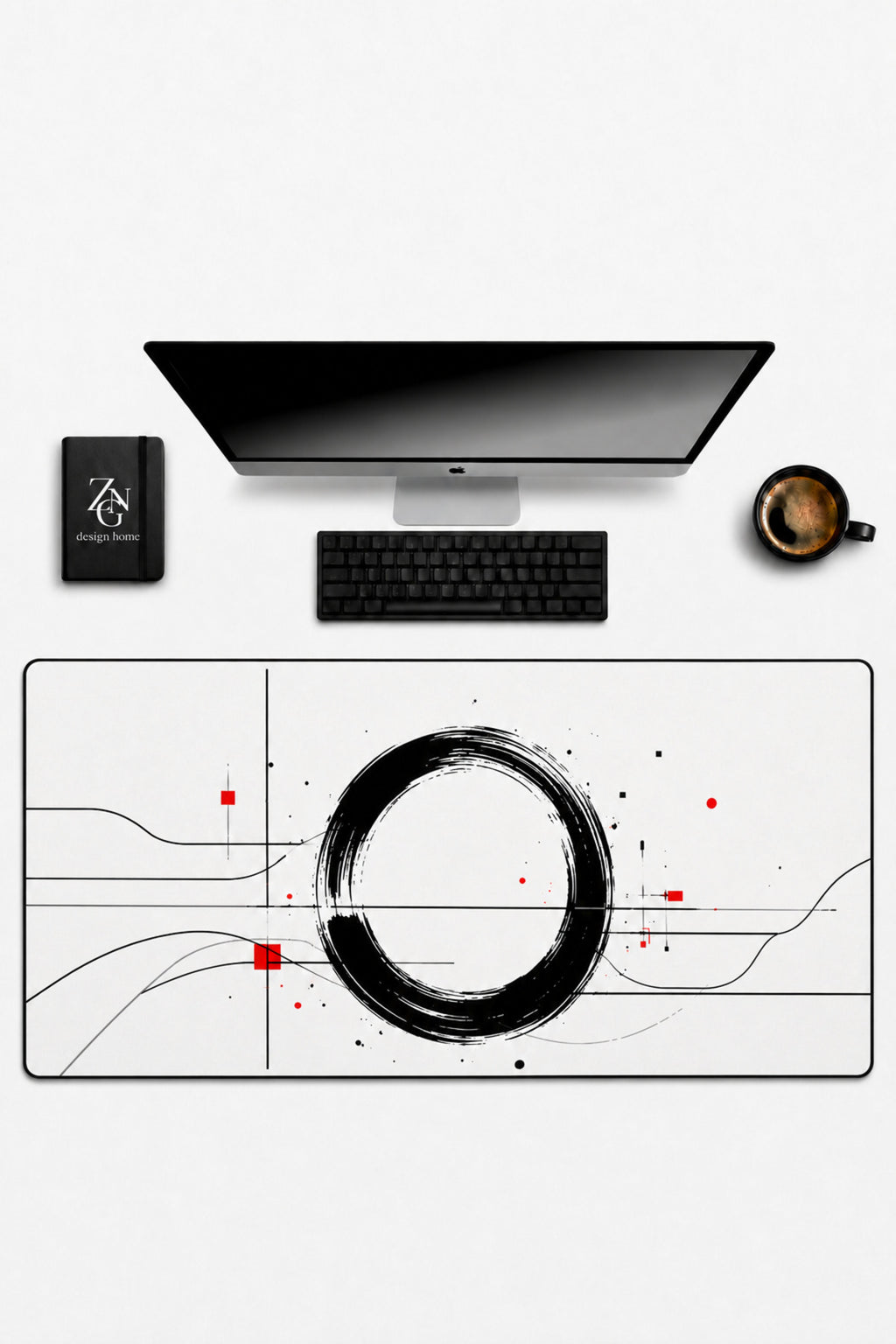 Zen Fusion Collection 80x40 cm Büyük Boy Gaming Mousepad Kaymaz Taban Deskmat