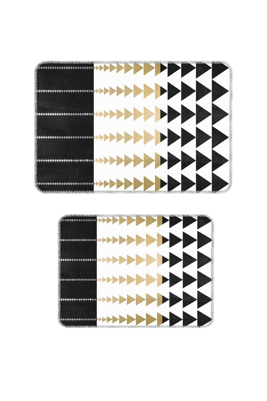 Banyo Paspası 2'li Set Kaymaz Tabanlı ve Yıkanabilir 60x90 Cm - 50x60 Cm