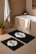 Banyo Paspası 2'li Set Kaymaz Tabanlı ve Yıkanabilir 60x90 Cm - 50x60 Cm
