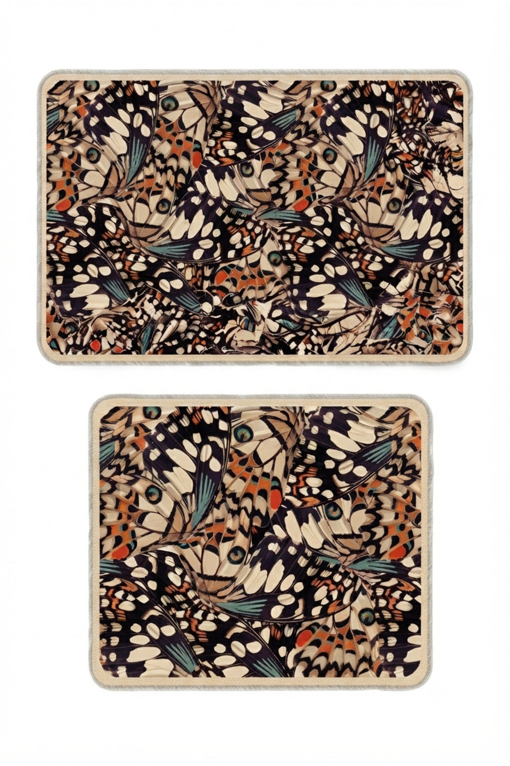 Banyo Paspası 2'li Set Kaymaz Tabanlı ve Yıkanabilir 60x90 Cm - 50x60 Cm