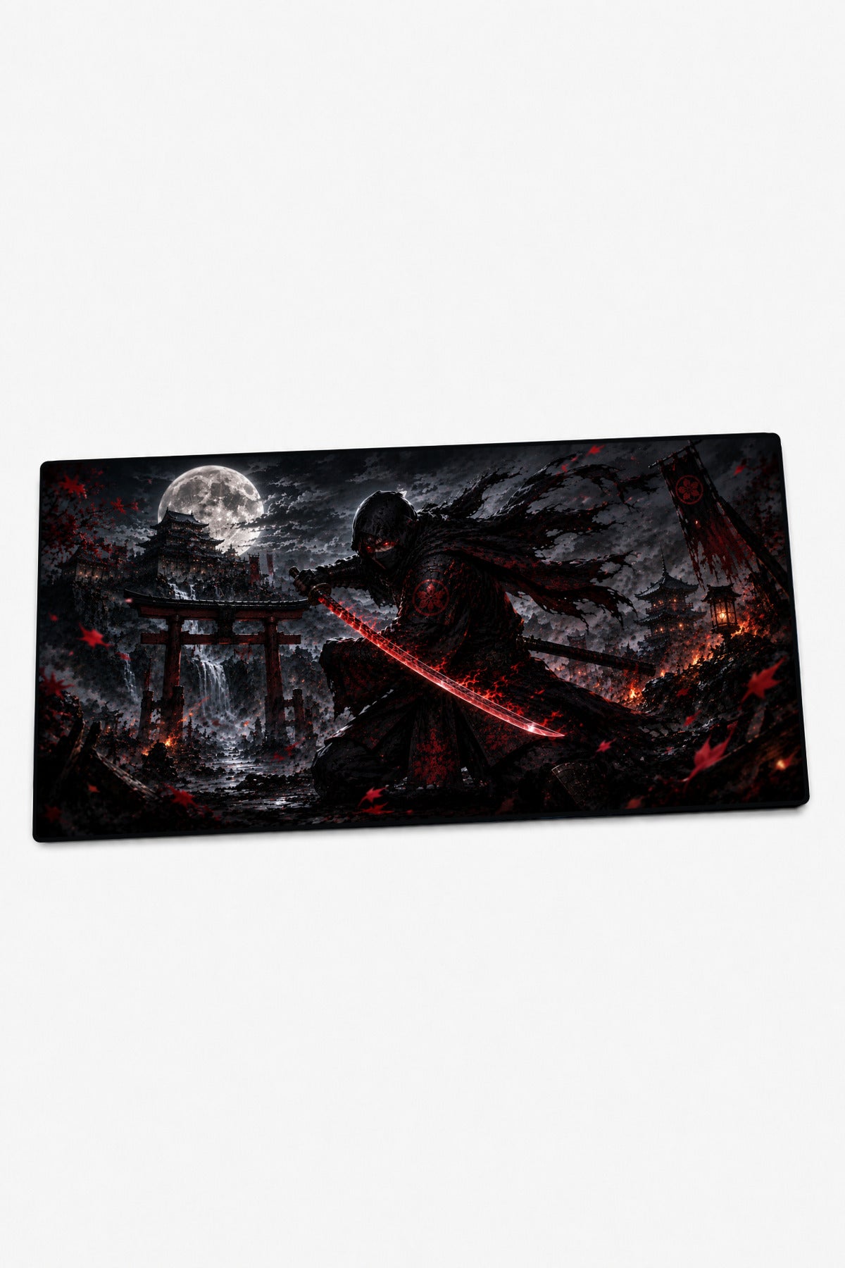 Anime Samurai-Ninja Collection 80x40 cm Büyük Boy Gaming Mousepad Kaymaz Taban Deskmat