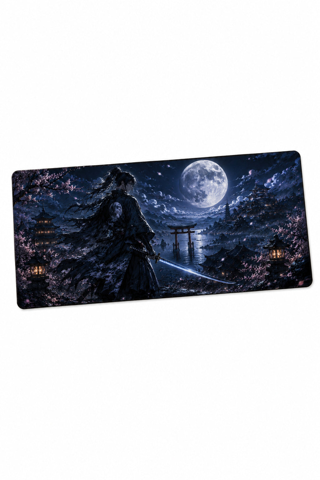 Anime Samurai-Ninja Collection 80x40 cm Büyük Boy Gaming Mousepad Kaymaz Taban Deskmat
