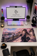 Anime scholl-cafe Collection 80x40 cm Büyük Boy Gaming Mousepad Kaymaz Taban Deskmat