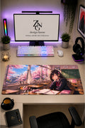 Anime scholl-cafe Collection 80x40 cm Büyük Boy Gaming Mousepad Kaymaz Taban Deskmat