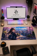 Anime scholl-cafe Collection 80x40 cm Büyük Boy Gaming Mousepad Kaymaz Taban Deskmat