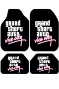VICE CITY NEON – GTA Temalı Kişiye Özel Tasarım Universal Premium Araç İçi Oto Paspası 4'lü Set– Tüm Araç Modellerine Uyumlu-