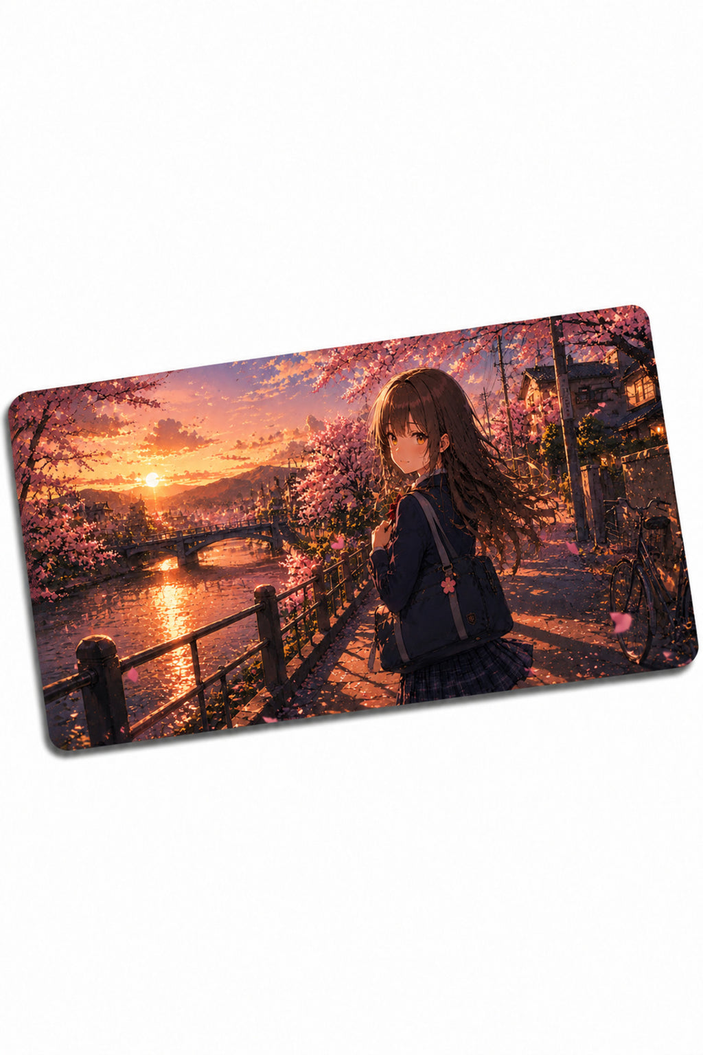 Anime scholl-cafe Collection 80x40 cm Büyük Boy Gaming Mousepad Kaymaz Taban Deskmat