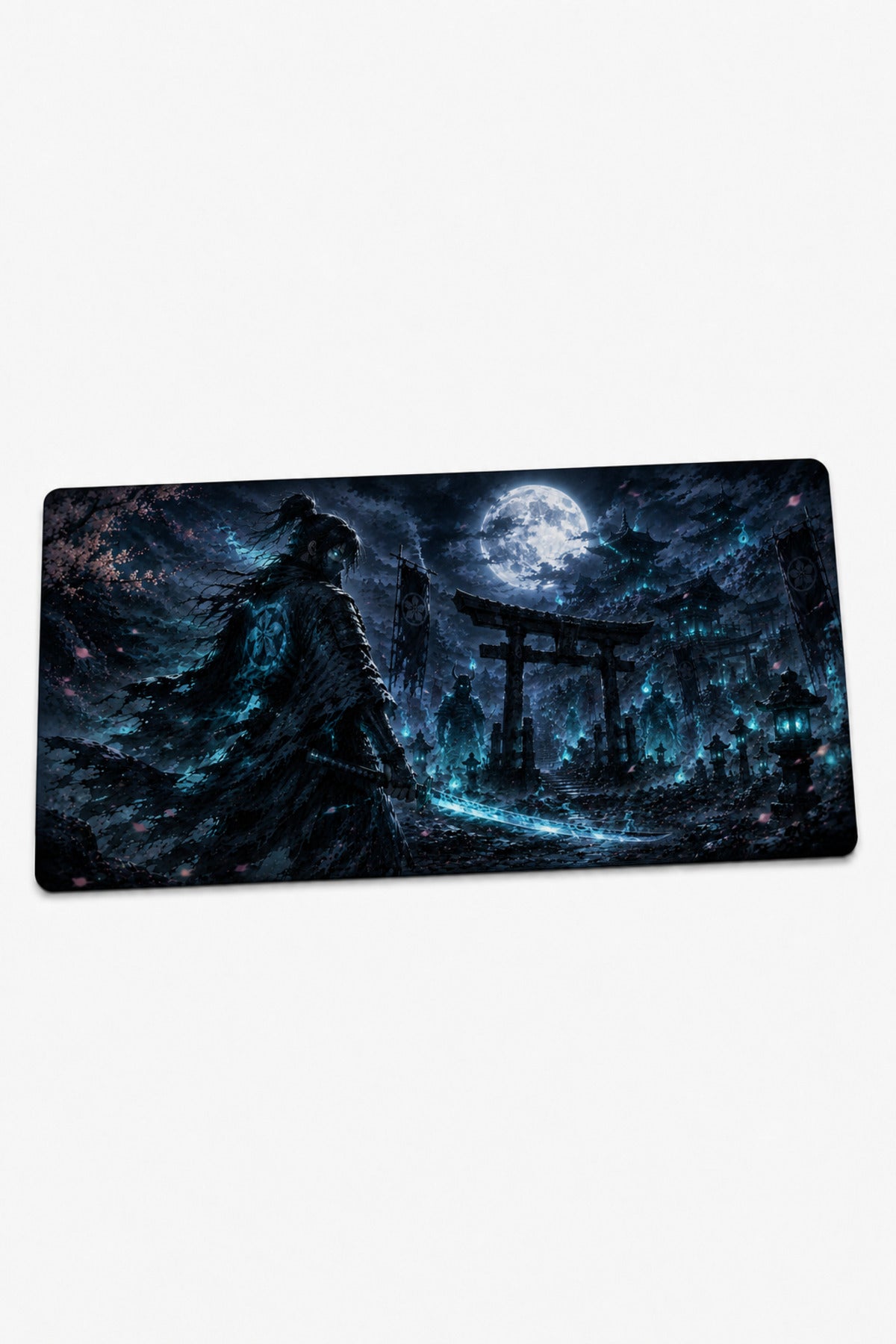 Anime Samurai-Ninja Collection 80x40 cm Büyük Boy Gaming Mousepad Kaymaz Taban Deskmat