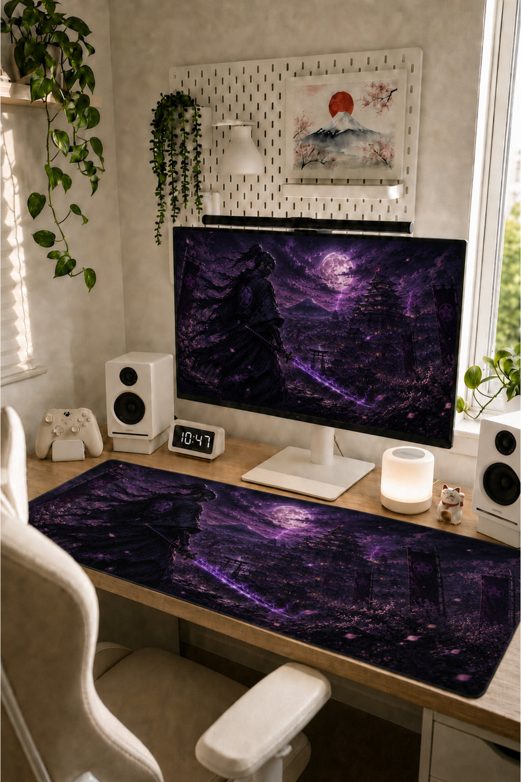 Anime Samurai-Ninja Collection 80x40 cm Büyük Boy Gaming Mousepad Kaymaz Taban Deskmat