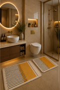 Banyo Paspası 2'li Set Kaymaz Tabanlı ve Yıkanabilir 60x90 Cm - 50x60 Cm