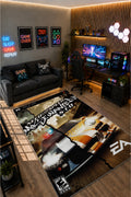 Gamer Collection Kişiye Özel Üretim Dekoratif Kaymaz Taban Oyun Odası Halısı – Dijital Baskı Yıkanabilir – Farklı Ölçü Seçene