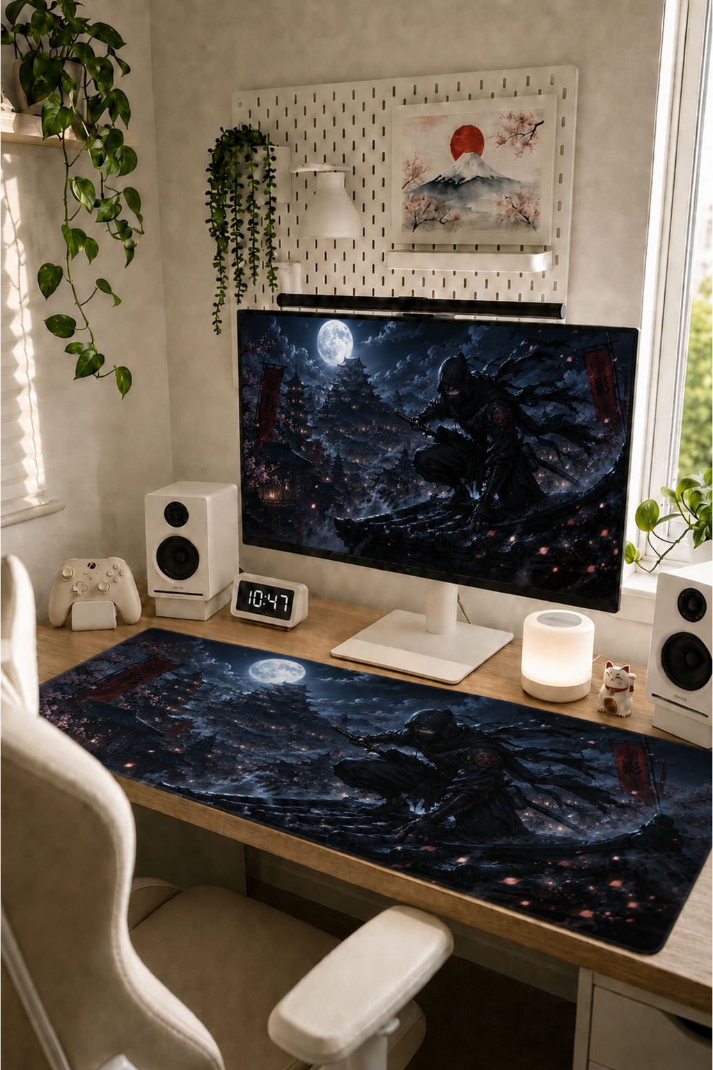 Anime Samurai-Ninja Collection 80x40 cm Büyük Boy Gaming Mousepad Kaymaz Taban Deskmat
