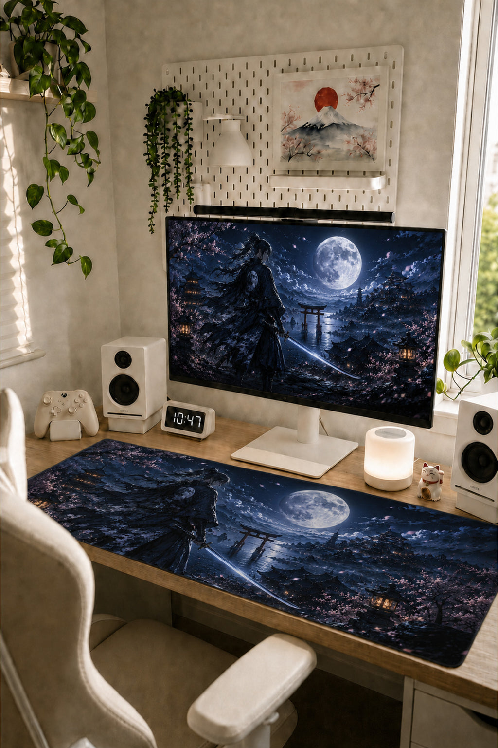 Anime Samurai-Ninja Collection 80x40 cm Büyük Boy Gaming Mousepad Kaymaz Taban Deskmat