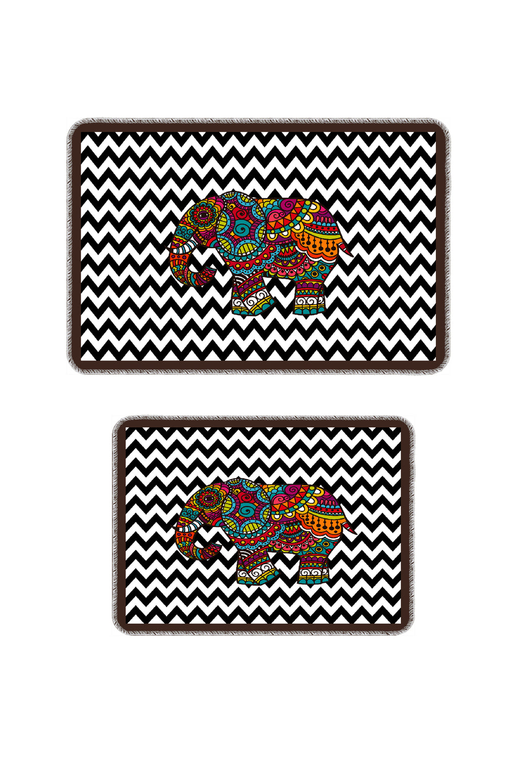 Banyo Paspası 2'li Set Kaymaz Tabanlı ve Yıkanabilir 60x90 Cm - 50x60 Cm