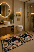 Banyo Paspası 2'li Set Kaymaz Tabanlı ve Yıkanabilir 60x90 Cm - 50x60 Cm