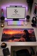 Anime scholl-cafe Collection 80x40 cm Büyük Boy Gaming Mousepad Kaymaz Taban Deskmat