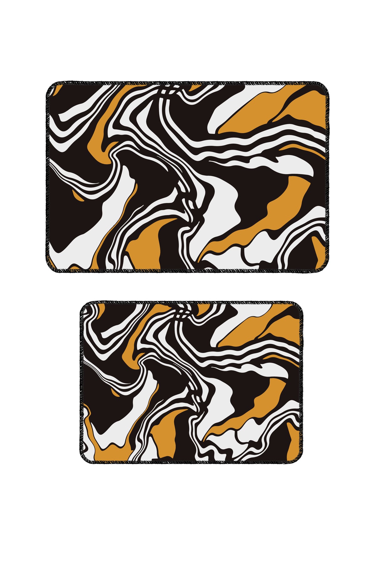 Banyo Paspası 2'li Set Kaymaz Tabanlı ve Yıkanabilir 60x90 Cm - 50x60 Cm