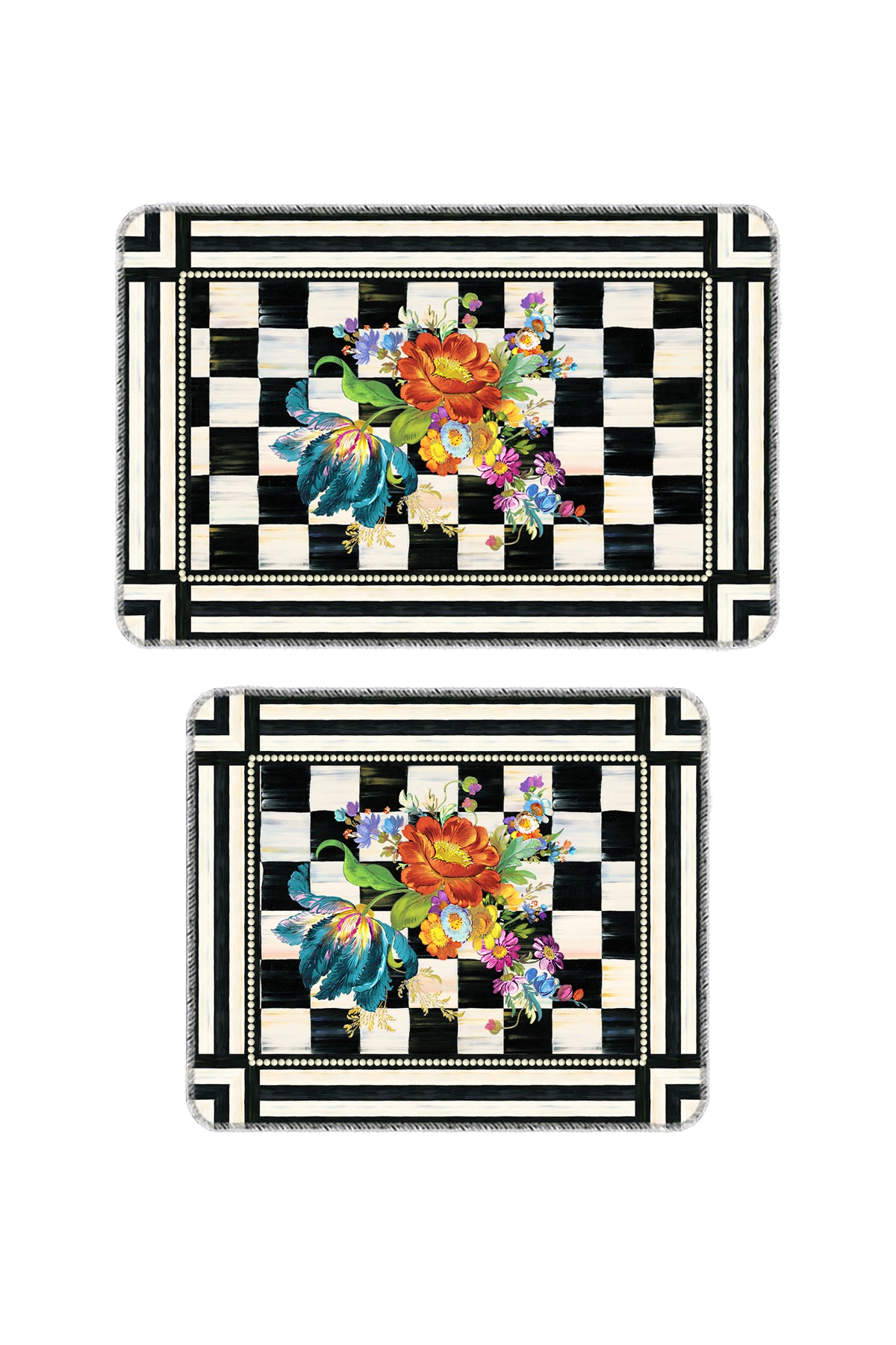 Banyo Paspası 2'li Set Kaymaz Tabanlı ve Yıkanabilir 60x90 Cm - 50x60 Cm