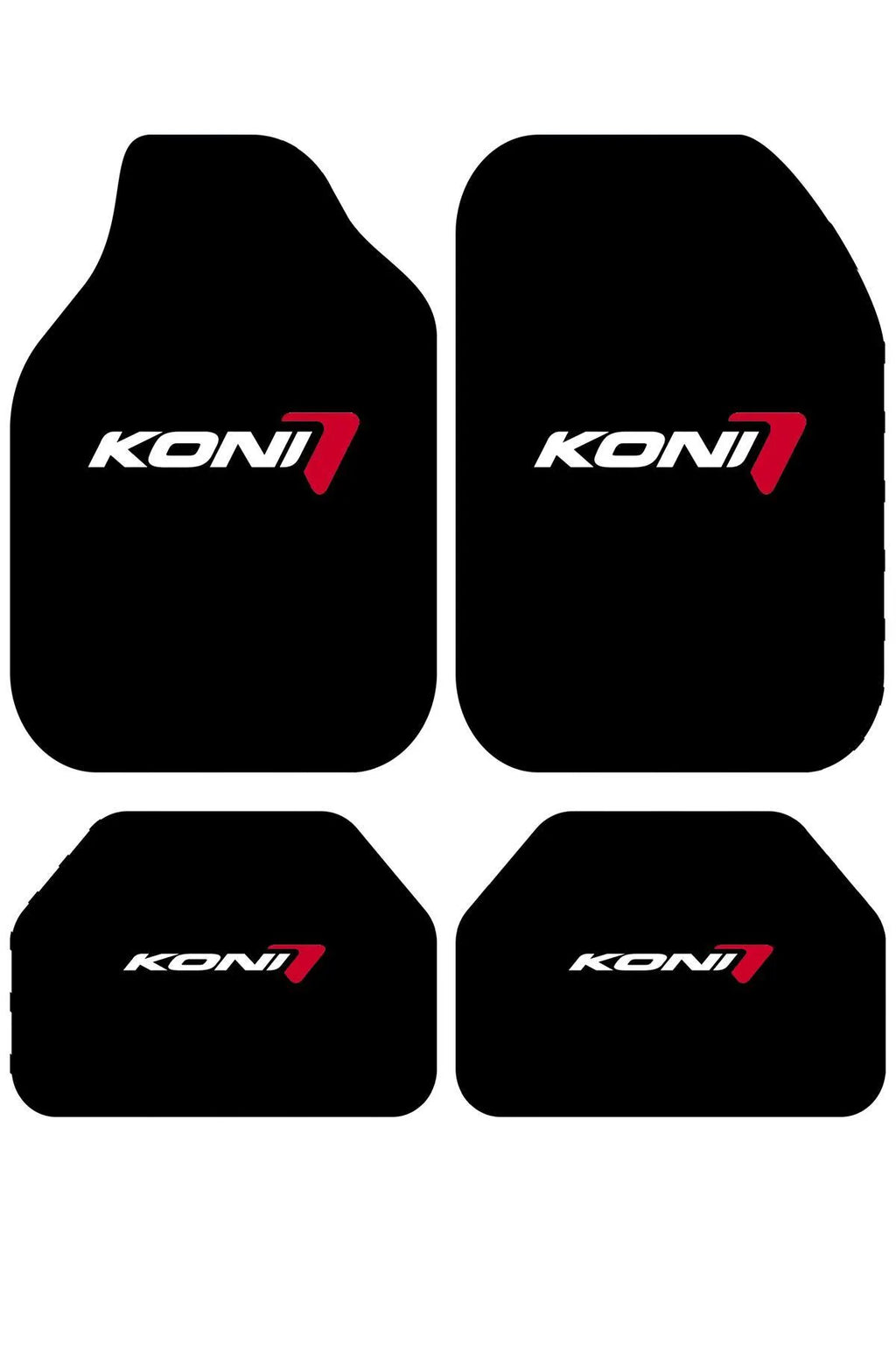 KONI 7 Kişiye Özel Tasarım Universal Premium Araç İçi Oto Paspası 4'lü Set– Tüm Araç Modellerine Uyumlu-Kaymaz DOT Taban