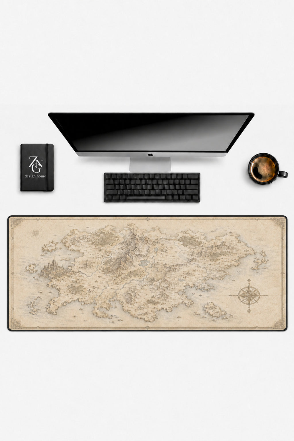 Pale Kingdoms Collection 80x40 cm Büyük Boy Gaming Mousepad Kaymaz Taban Deskmat