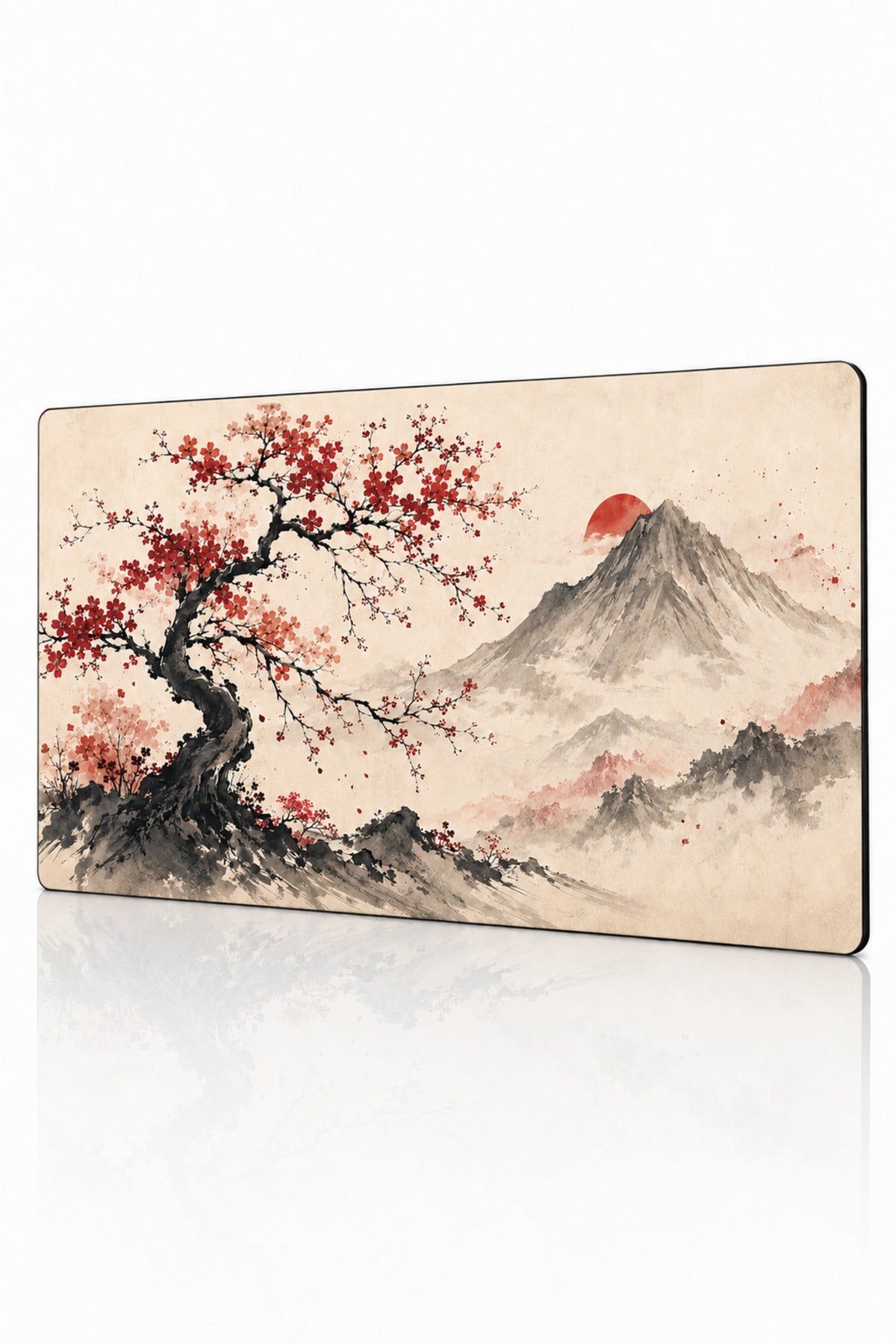 Sakura Mountain Collection 80x40 cm Büyük Boy Gaming Mousepad Kaymaz Taban Deskmat