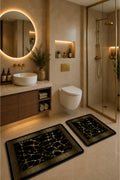 Banyo Paspası 2'li Set Kaymaz Tabanlı ve Yıkanabilir 60x90 Cm - 50x60 Cm
