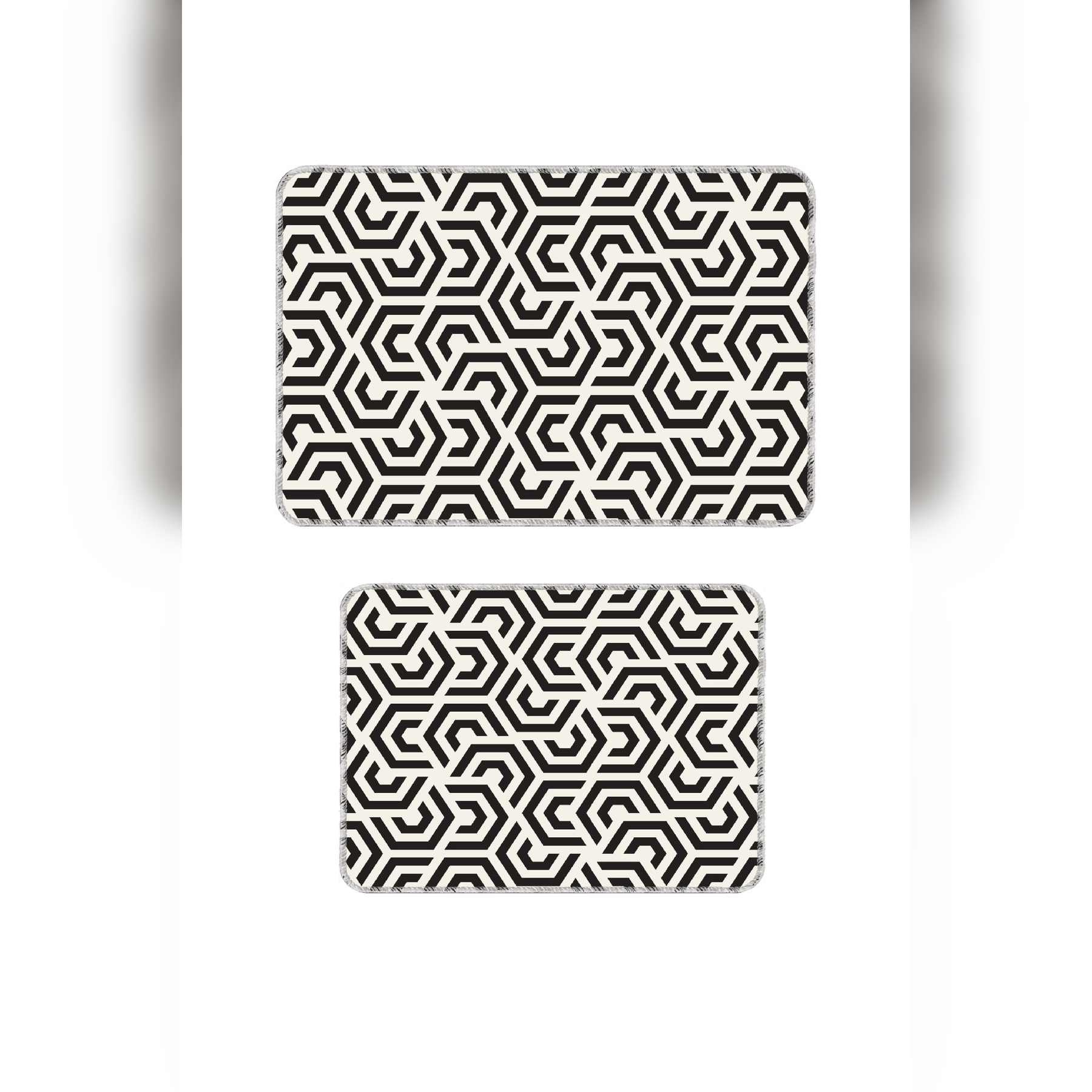 Banyo Paspası 2'li Set Kaymaz Tabanlı ve Yıkanabilir 60x90 Cm - 50x60 Cm