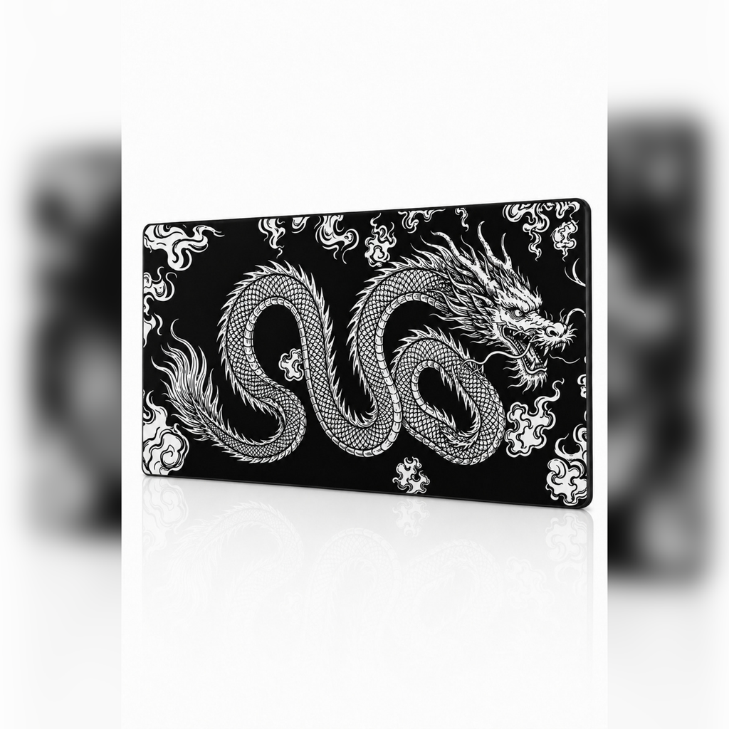 Inkstorm Dragon Collection 80x40 cm Büyük Boy Gaming Mousepad Kaymaz Taban Deskmat