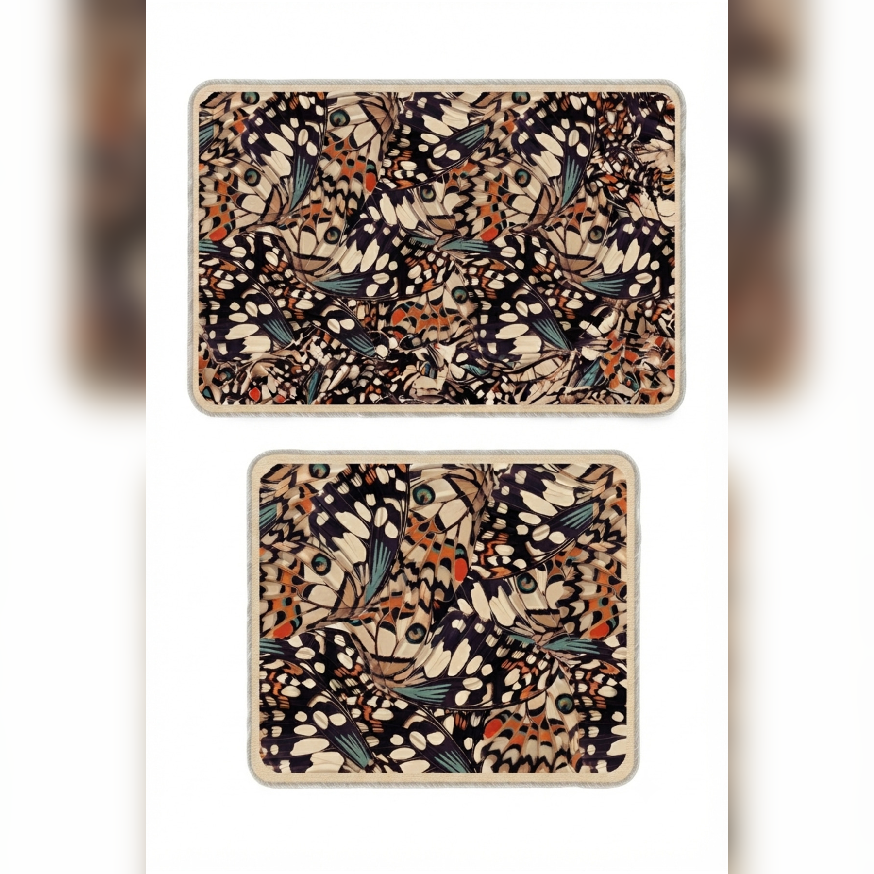 Banyo Paspası 2'li Set Kaymaz Tabanlı ve Yıkanabilir 60x90 Cm - 50x60 Cm