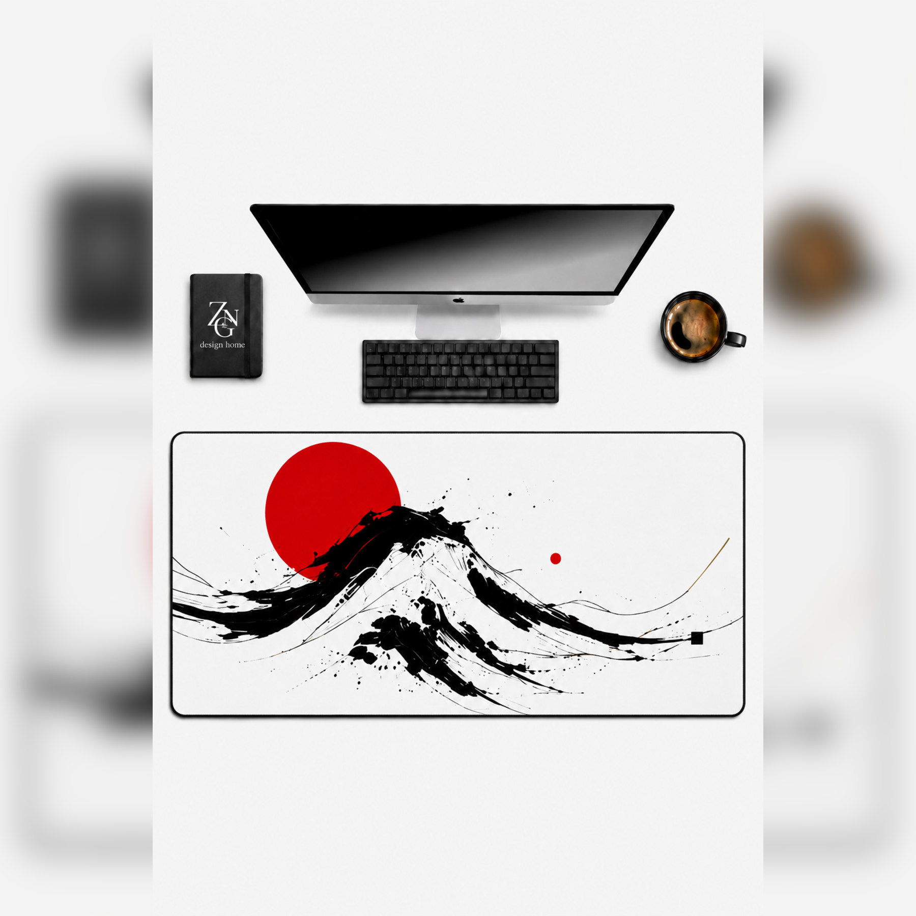 Zen Fusion Collection 80x40 cm Büyük Boy Gaming Mousepad Kaymaz Taban Deskmat