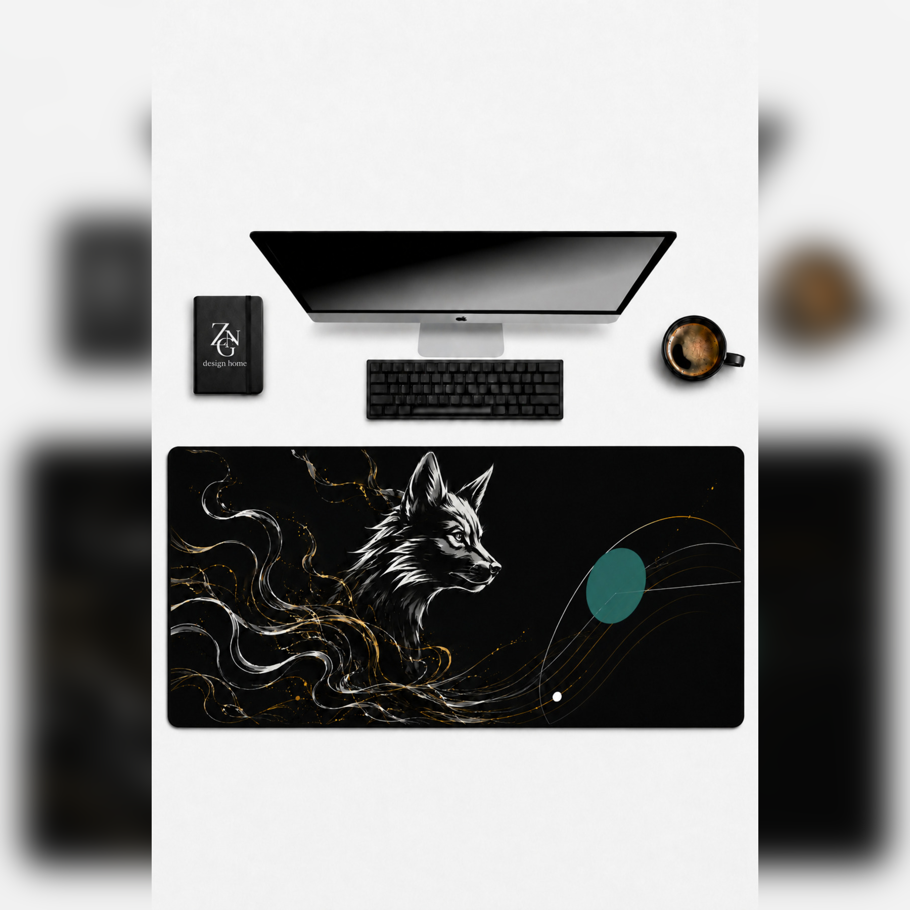 Zen Fusion Collection 80x40 cm Büyük Boy Gaming Mousepad Kaymaz Taban Deskmat