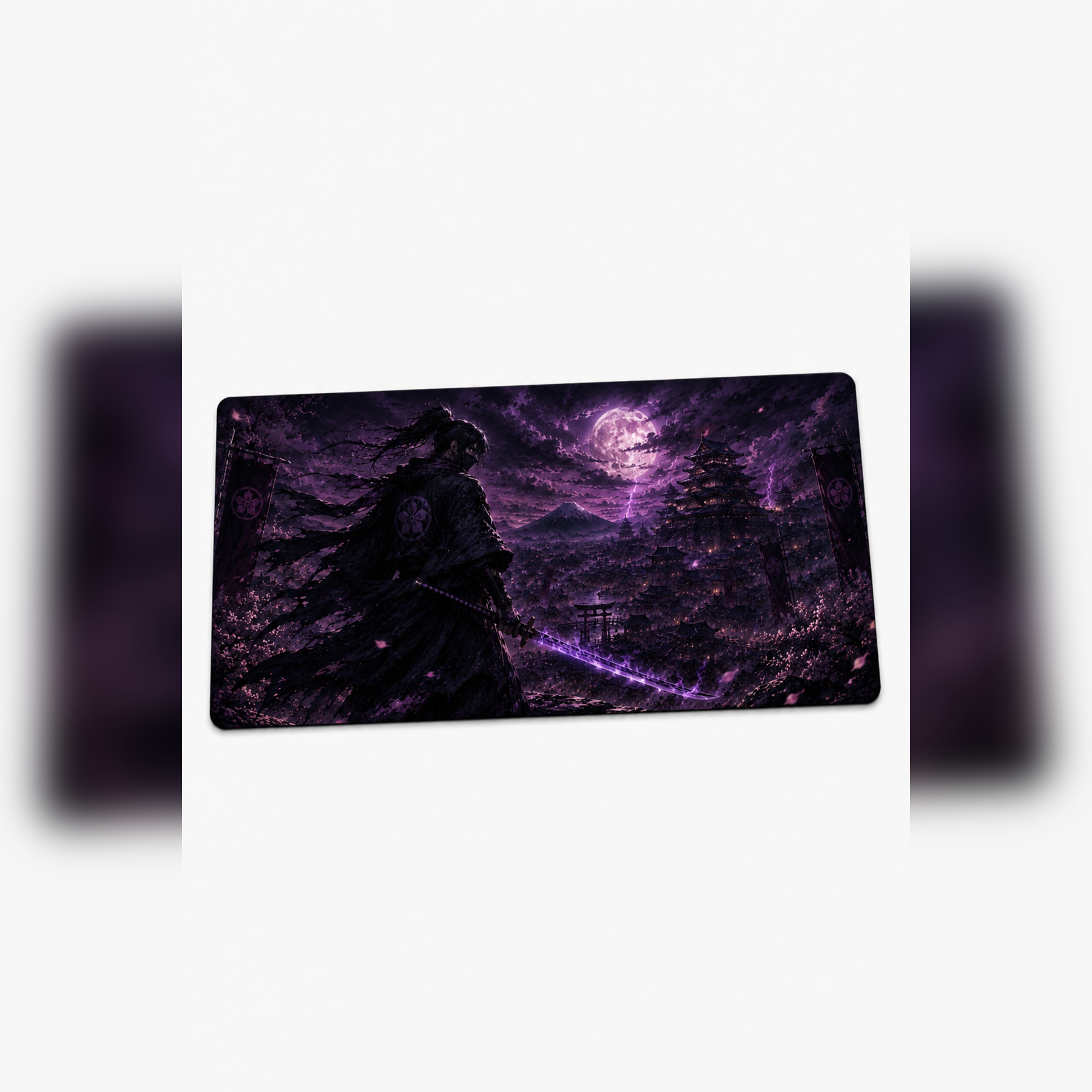 Anime Samurai-Ninja Collection 80x40 cm Büyük Boy Gaming Mousepad Kaymaz Taban Deskmat