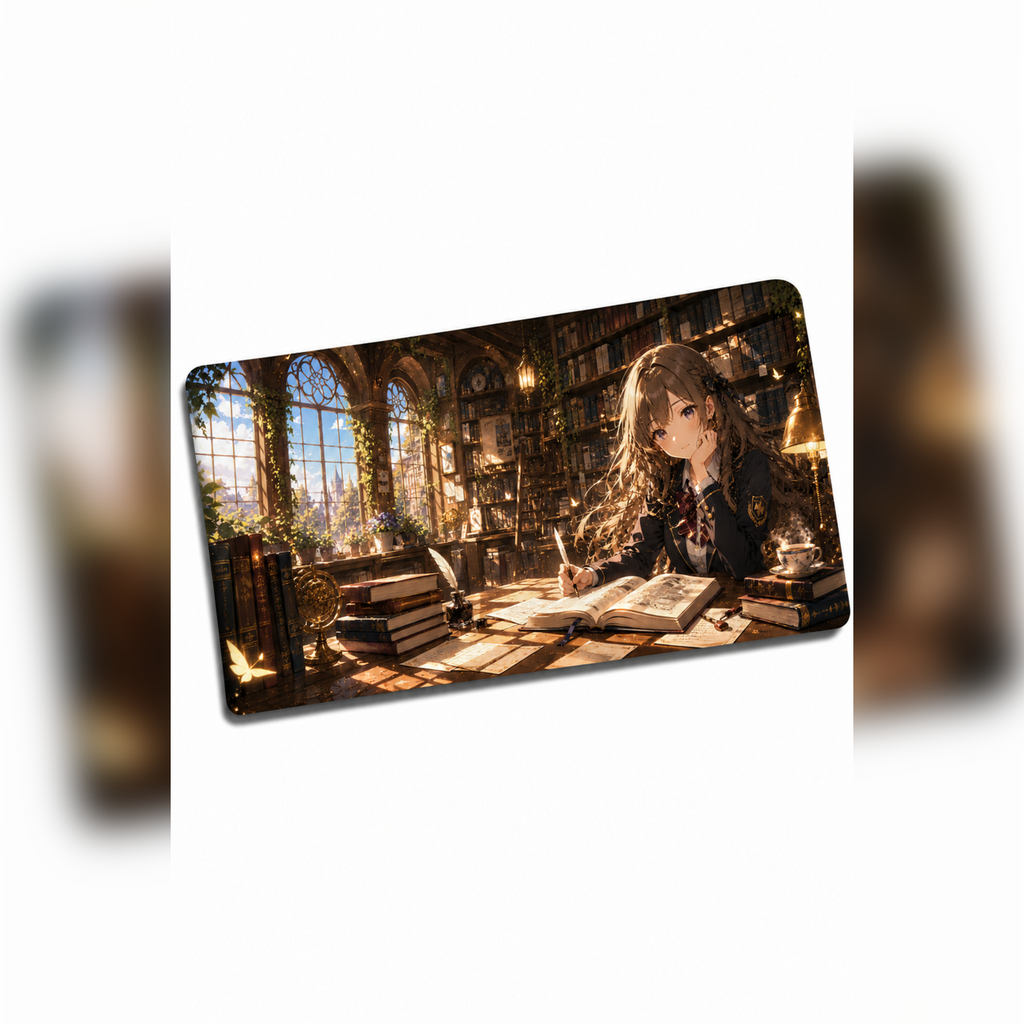 Anime scholl-cafe Collection 80x40 cm Büyük Boy Gaming Mousepad Kaymaz Taban Deskmat