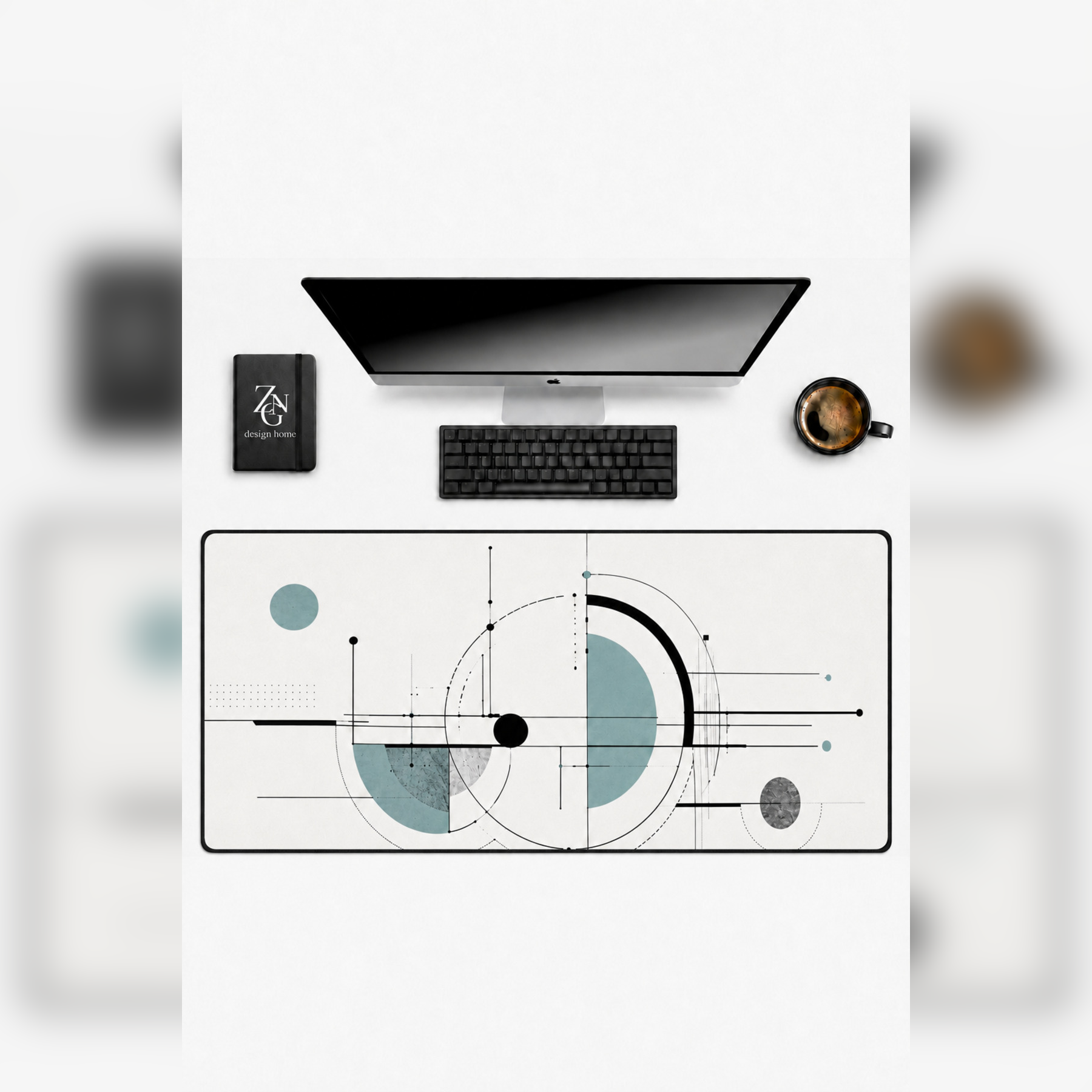 Zen Fusion Collection 80x40 cm Büyük Boy Gaming Mousepad Kaymaz Taban Deskmat