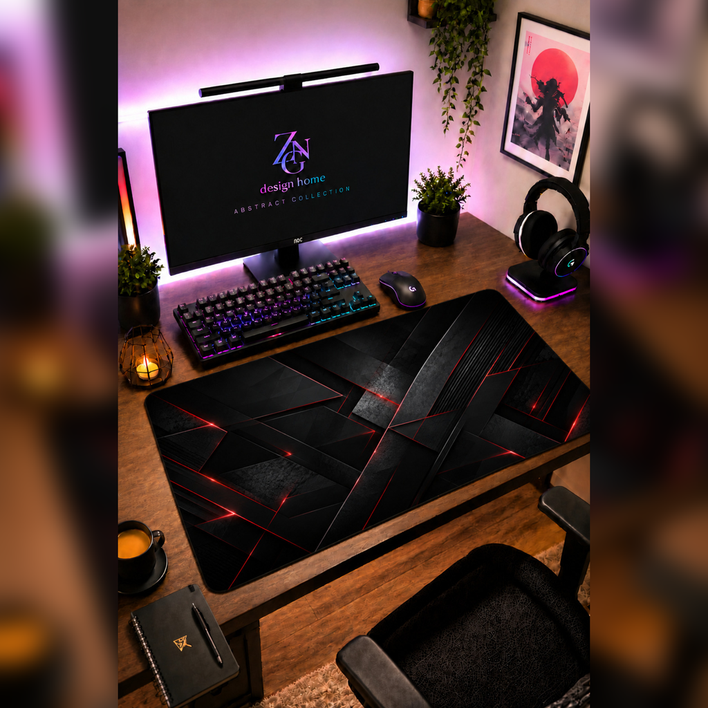 Abstract Collection 80x40 cm Büyük Boy Gaming Mousepad Kaymaz Taban Deskmat