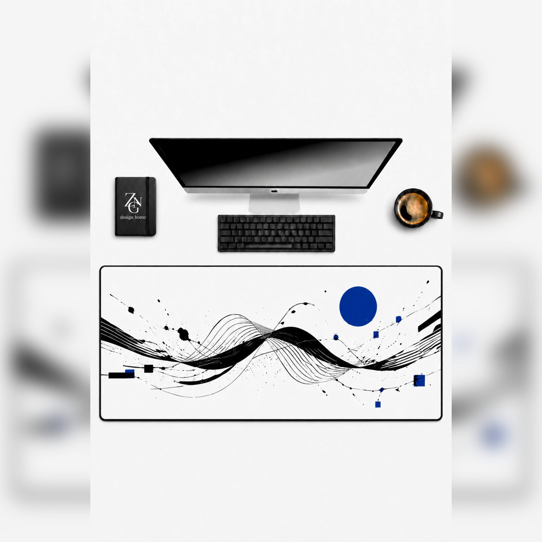 Zen Fusion Collection 80x40 cm Büyük Boy Gaming Mousepad Kaymaz Taban Deskmat