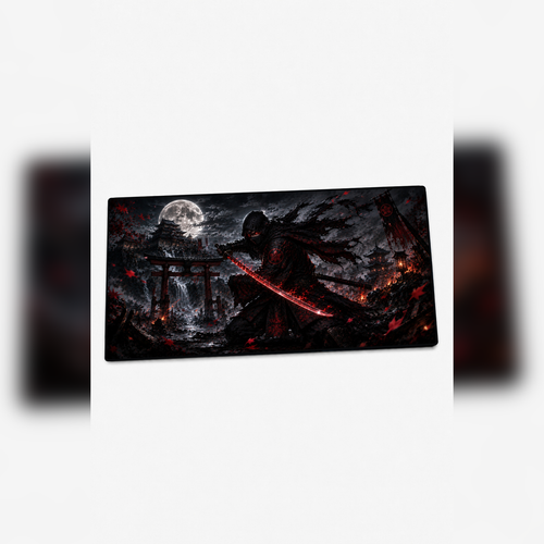 Anime Samurai-Ninja Collection 80x40 cm Büyük Boy Gaming Mousepad Kaymaz Taban Deskmat