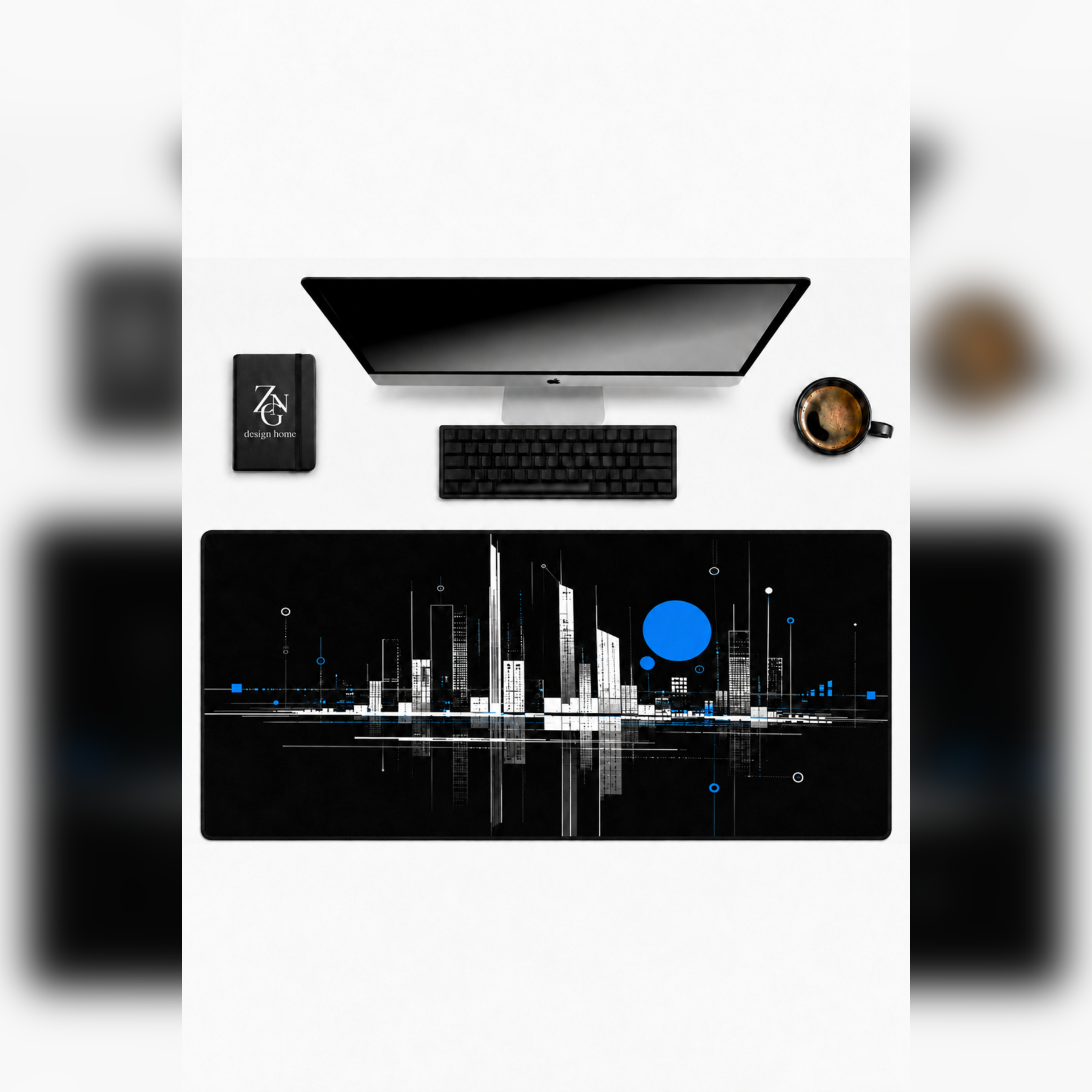 Zen Fusion Collection 80x40 cm Büyük Boy Gaming Mousepad Kaymaz Taban Deskmat